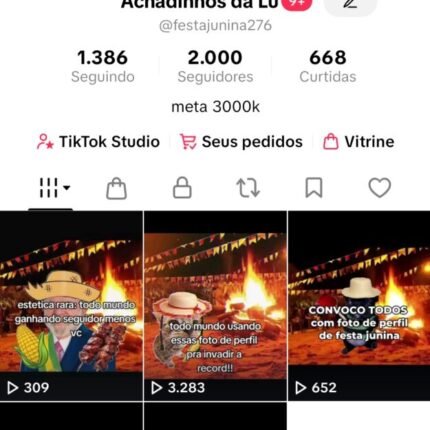 Conta de festa junina