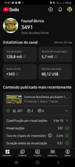 CANAL DARK MONETIZADO DE ANIMAIS, A VENDA, 3491 INSCRITO MUITO BOM, COM POUCO TEMPO DE ESFORÇO, VOCÊ CONSEGUIRÁ RECUPERAR O INVESTIMENTO