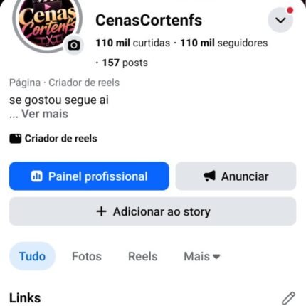 Página do Facebook