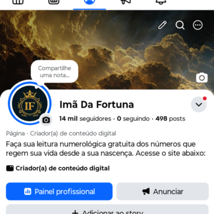 Página Do Facebook Qualificada Para Monetizar +14K