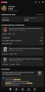 🚀 Canal YouTube Shorts 2.022 Inscritos | 991 Mil Views | Em Crescimento