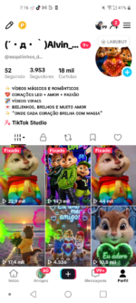 CONTA TIKTOK 3,953 SEG👥 | 18mil CURT❤️ | NICHO esquilinhos,🧸 | aproveita a oportunidade   💰