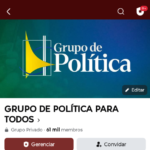 GRUPO de POLÍTICA PARA TODOS de 61 Mil Membros
