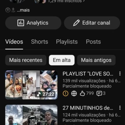 CANAL NO YOUTUBE