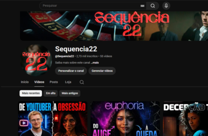 CANAL COM 2.7K DE INSCRITOS ORGÂNICOS - RESUMOS E ANALISE DE FILMES E SERIES