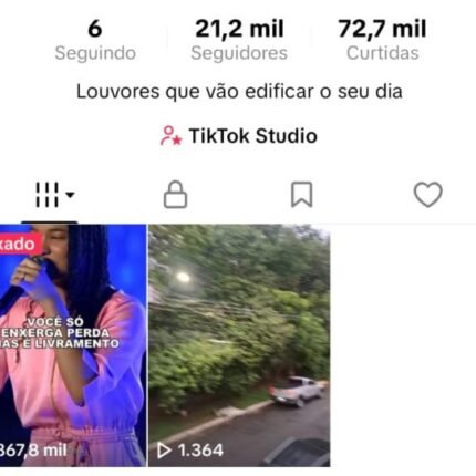 TIKTOK 21 MIL SEGUIDORES (MONETIZAÇÃO ATIVA)