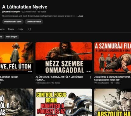 ✅Canal Monetizado de Nicho (Filosofia/Desenvolvimento) – 2.22 mil inscritos –