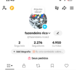 CONTA TIKTOK DISPONÍVEL ATIVA