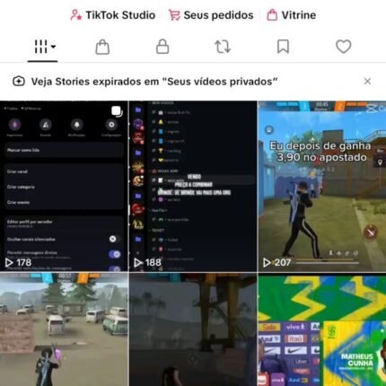 CONTA DO TIKTOK COM TUDO PRONTO