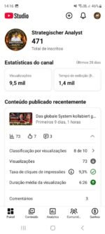 VENDO ESSE CANAL NA ALEMANHA NICHO DE GEOPOLÍTICA APENAS 300 REAIS COM 471 INSCRITOS