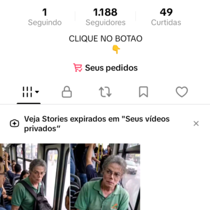 Conta TikTok curiosidade