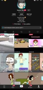 Conta do tik tok com 3K de seguidores