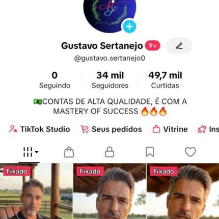 🇧🇷TIK TOK 34K, MONETIZADA, SEM DOCUMENTOS🔥
