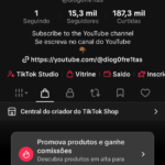 Página do TikTok 15k de seguidores monetizada e sem restrições