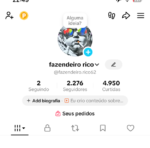CONTA TIKTOK DISPONÍVEL