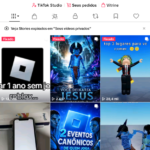 Tiktok conta 1244 Seguidores