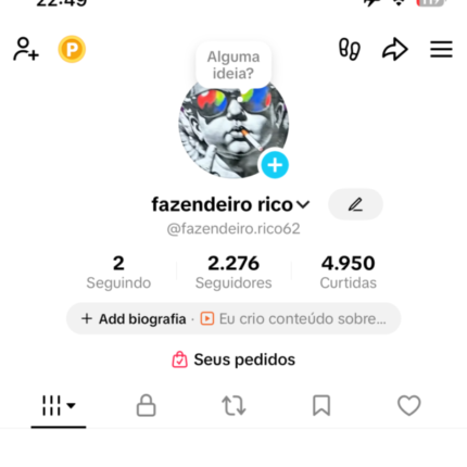 CONTA TIKTOK DISPONÍVEL TIKTOK SHOP