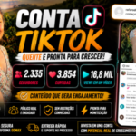 CONTA TIKTOK 1k, 2k e 3k SE SEGUIDORES - MONETIZADA EM MENOS DE 24H