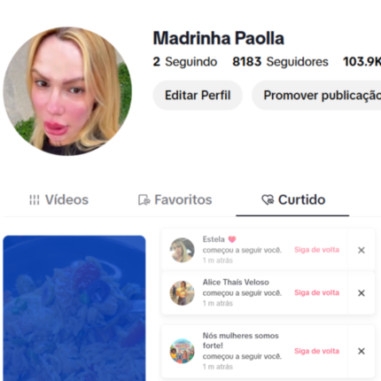 TIKTOK COM SHOP LIBERADO | 8 MIL SEGUIDORES | EMAGRECIMENTO, BELEZA E HUMOR | VALOR PROMOCIONAL
