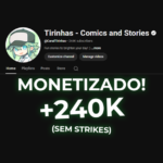 Monetizado +200 mil inscritos + brinde de 10 mil | Canal de dublagens e animações
