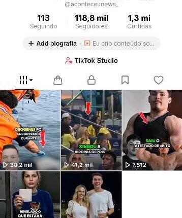 VENDO CONTA 118 MIL SEGUIDORES TIKTOK MONETIZADA