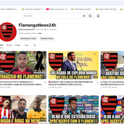 CANAL MONETIZADO DE FUTEBOL 2200 INSCRITOS COM BONS NÚMERO SO POSTAR E GANHAR UM DINHEIRO COM ELE