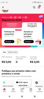 TIKTOK PERFIL PARA FAZER TIKTOK SHOP, tktok shop já está ativo