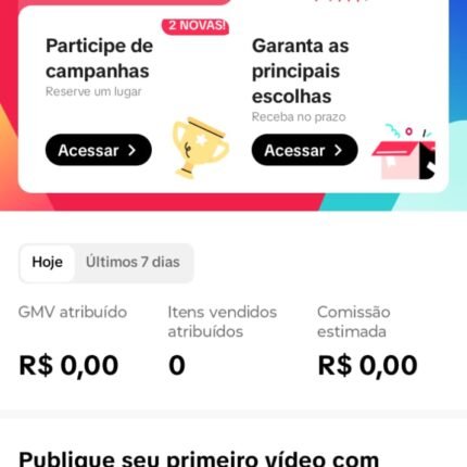 TIKTOK PERFIL PARA FAZER TIKTOK SHOP, tktok shop já está ativo