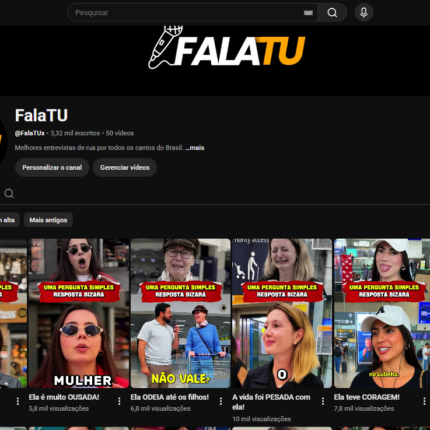 Canal YouTube Curiosidades +3.3 Mil Inscritos | 2.7 Milhões de Views | Sem Strikes | Shorts Curiosidades