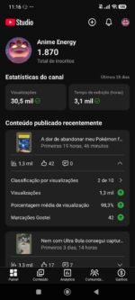 Canal de Anime / Pokémon com 1.870 Inscritos e Audiência Engajada (Alta Retenção e Pronto para Monetizar) - Imagem 2