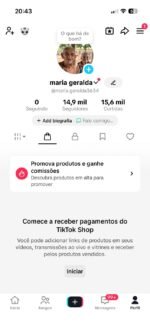 CONTA DO TIKTOK COM SHOP ATIVO, +15K SEGUIDORES E SÓ FALTA VIEWS PRA MONETIZAÇÃO