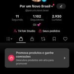 CONTA DO TIKTOK COM SHOP ATIVO, LIVES ATIVAS, PROMOVER ATIVO, ENGAJAMENTO REAL