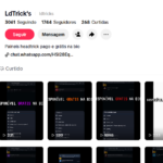 Perfil TikTok freefire com 1.744 seguidores