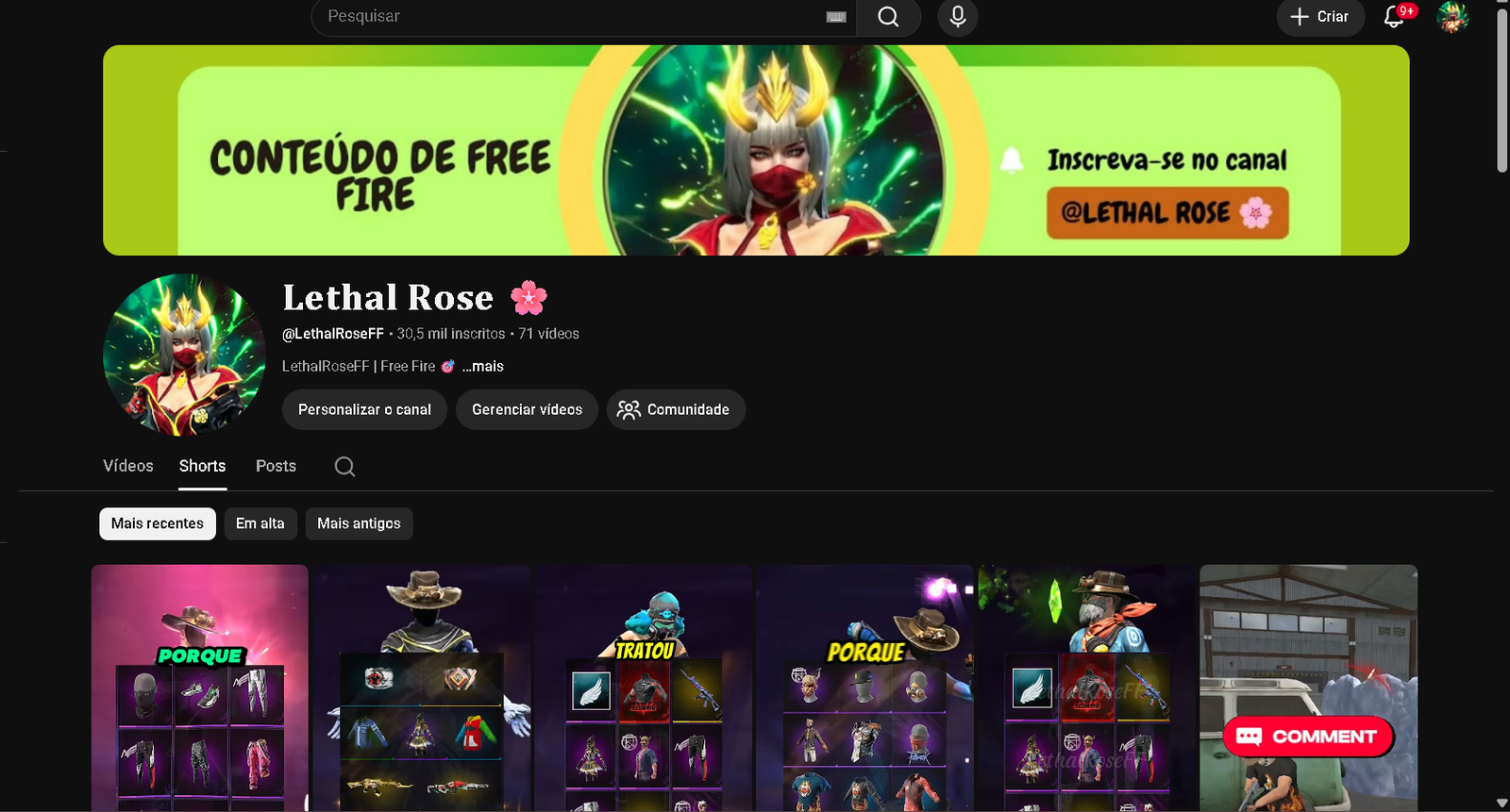 Captura de tela 2026-07-10 074318 CANAL DE YOUTUBE 30K DE INSCRITOS , ACEITO PROPOSTAS. MAIS DE 1M de visualizações E CRESCENDO MUITO RÁPIDO!!! - Imagem 1