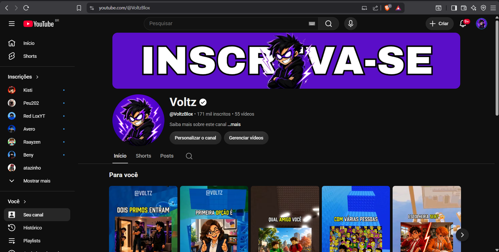 Captura de tela 2026-07-11 204626 🚀 VENDO CANAL DO YOUTUBE COM 171 MIL INSCRITOS - COM PLACA DE 100 MIL A RESGATAR! - Imagem 1
