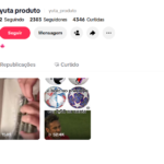 Conta Tiktok de 2200 seguidores