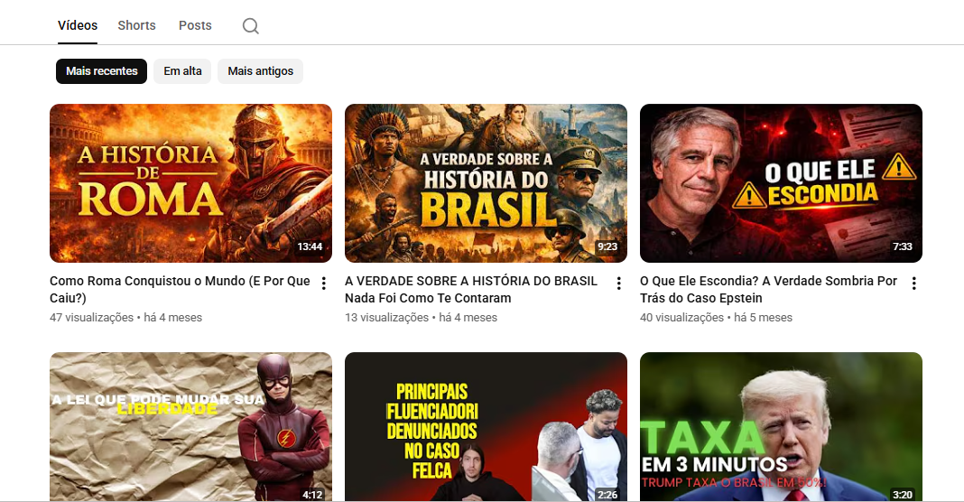 Captura de tela 2026-07-22 102928 Canal Youtube de 560 inscritos - Imagem 1