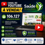 Canal Youtube com 106.127 inscritos - Saúde/Bem-Estar