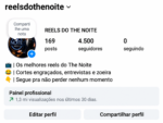 🚀PERFIL DO INSTAGRAM (4.500 mil seguidores & 1.3 MILHÕES de viws em 30D)
