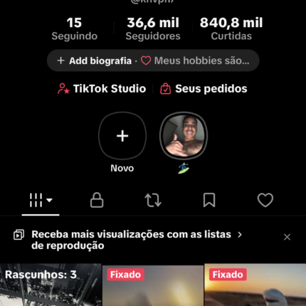 Tik tok disponível