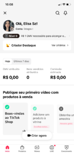 Conta 2,5k Com TikTok Shop Ativo Conta Aquecida e entregando - Imagem 3