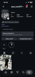 Conta com alto engajamento e bom alcance