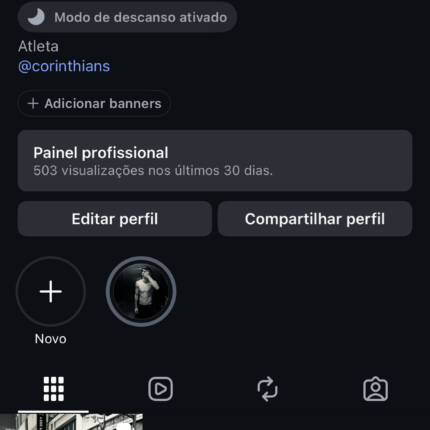 Conta com alto engajamento e bom alcance
