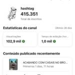 CANAL 415 MIL INSCRITOS GAMERS NÃO MONETIZADO