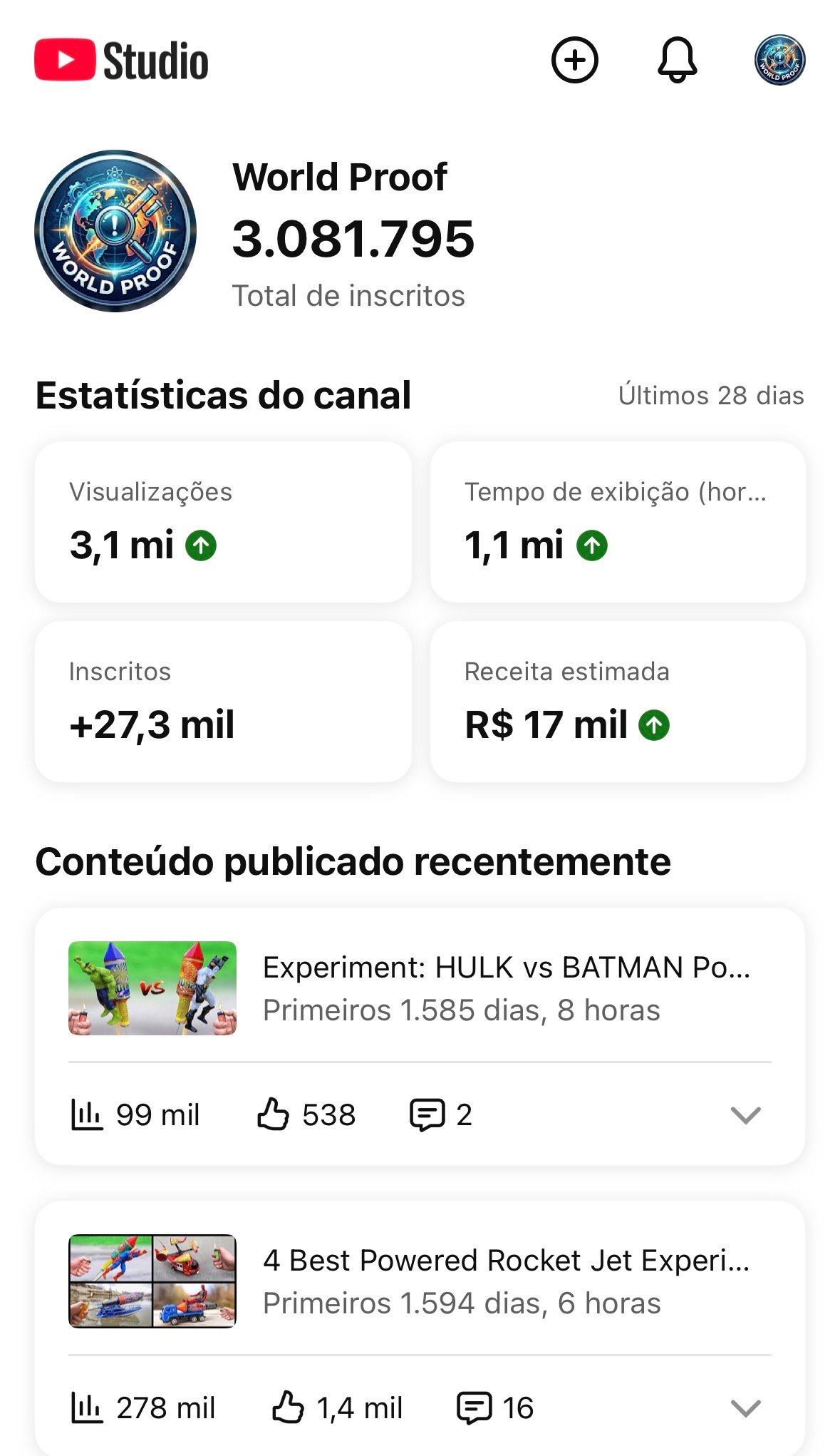 Screenshot CANAL 3 MILHÕES INSCRITOS MONETIZADO SEM RESTRIÇÃO TODO OK! - Imagem 1