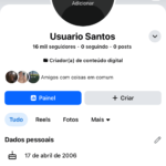Conta do Facebook monetizada