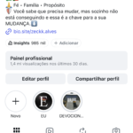Insta cristão 68K com alcances de milhões, vídeos virais, saindo no preço promocional só hoje de