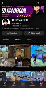 CANAL DO YOUTUBE COM 23 MIL ESCRITOS