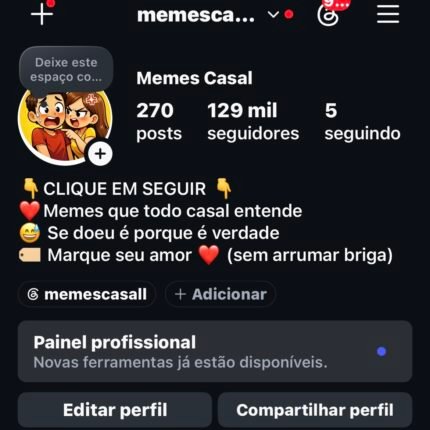 Instagram com alto engajamento e sem restrições 🔥🚀