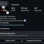 Página Instagram com 14.1 milhões de alcance, 757 mil seguidores, Receita média R$ 9.000/mês, Público altamente engajado compra muito conteúdo pago.